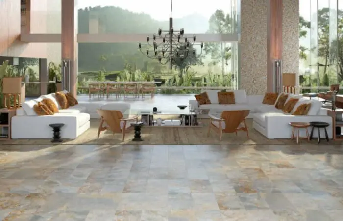 Stone flooring tile