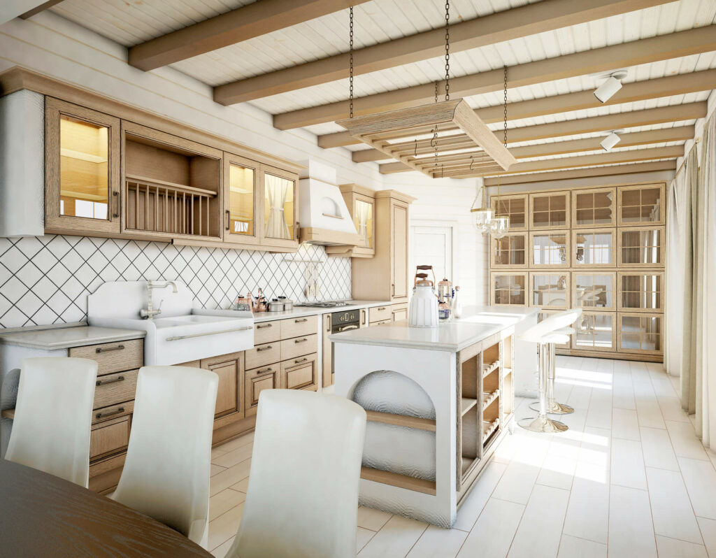 modern farmhouse style kitchen tile