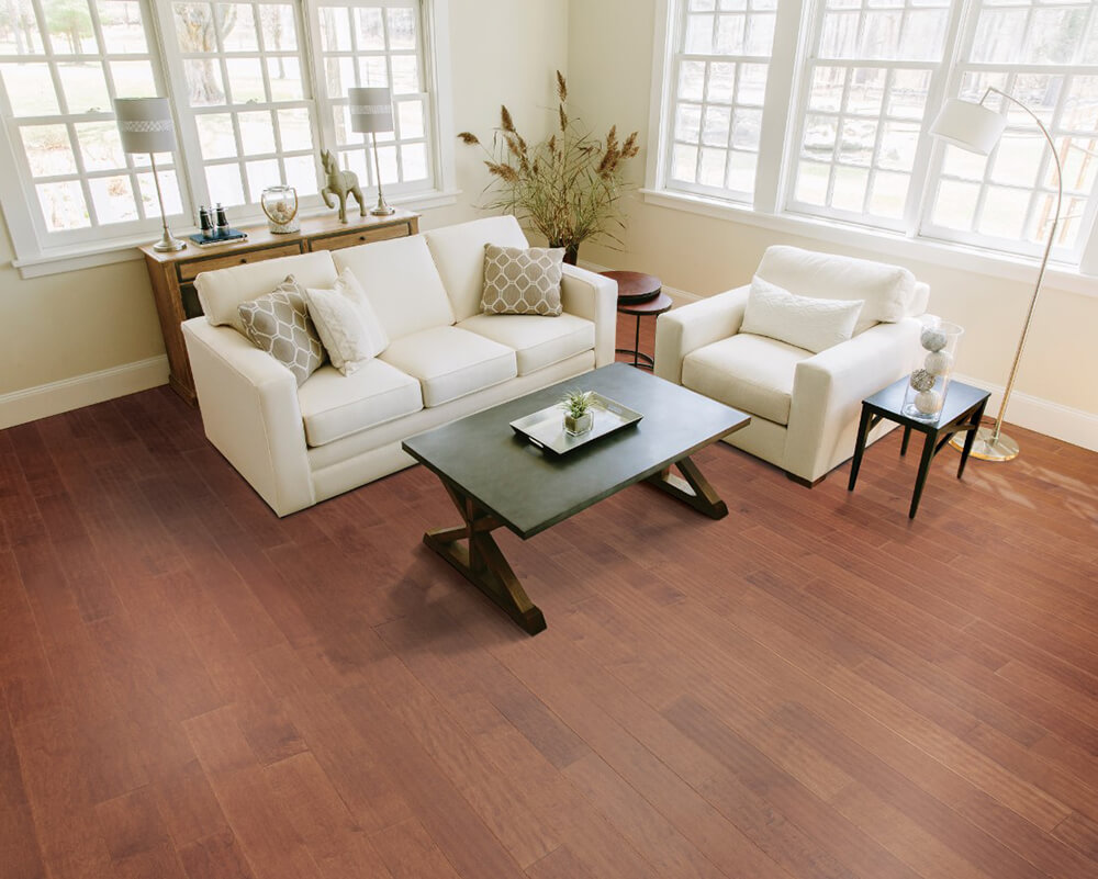 brown plank flooring