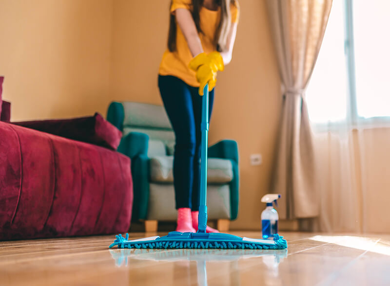 cleaning wood floors