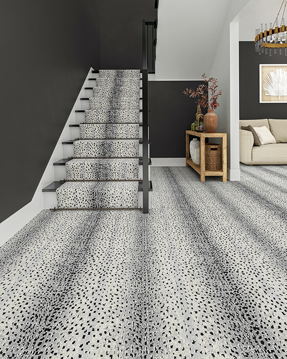 nature print flooring designs like spotted carpet