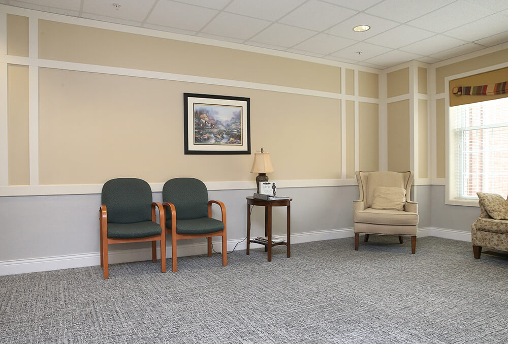 Fairmount Homes living space carpet installation from Martins Flooring
