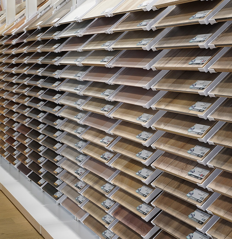 Flooring sample rack